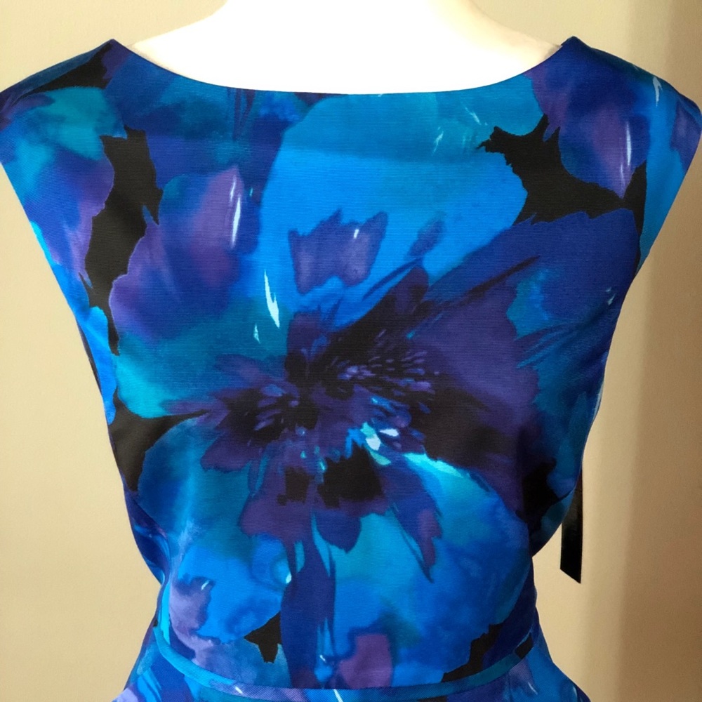NWT Tahari Blue Dress w/ Pockets